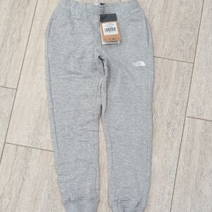 The North Face Kids Grey Fleece Joggers with Logo